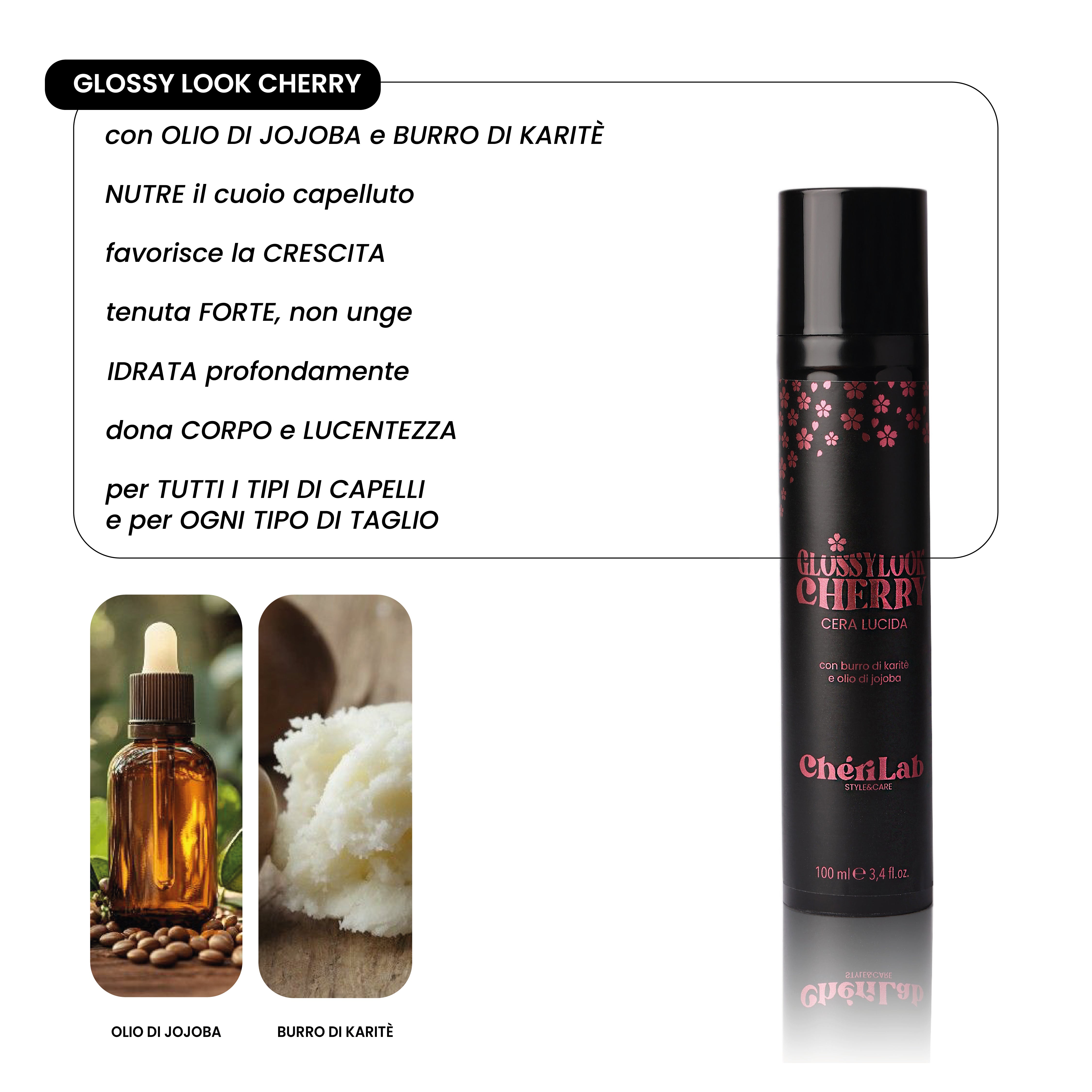 GLOSSY LOOK CHERRY: Cera Lucida