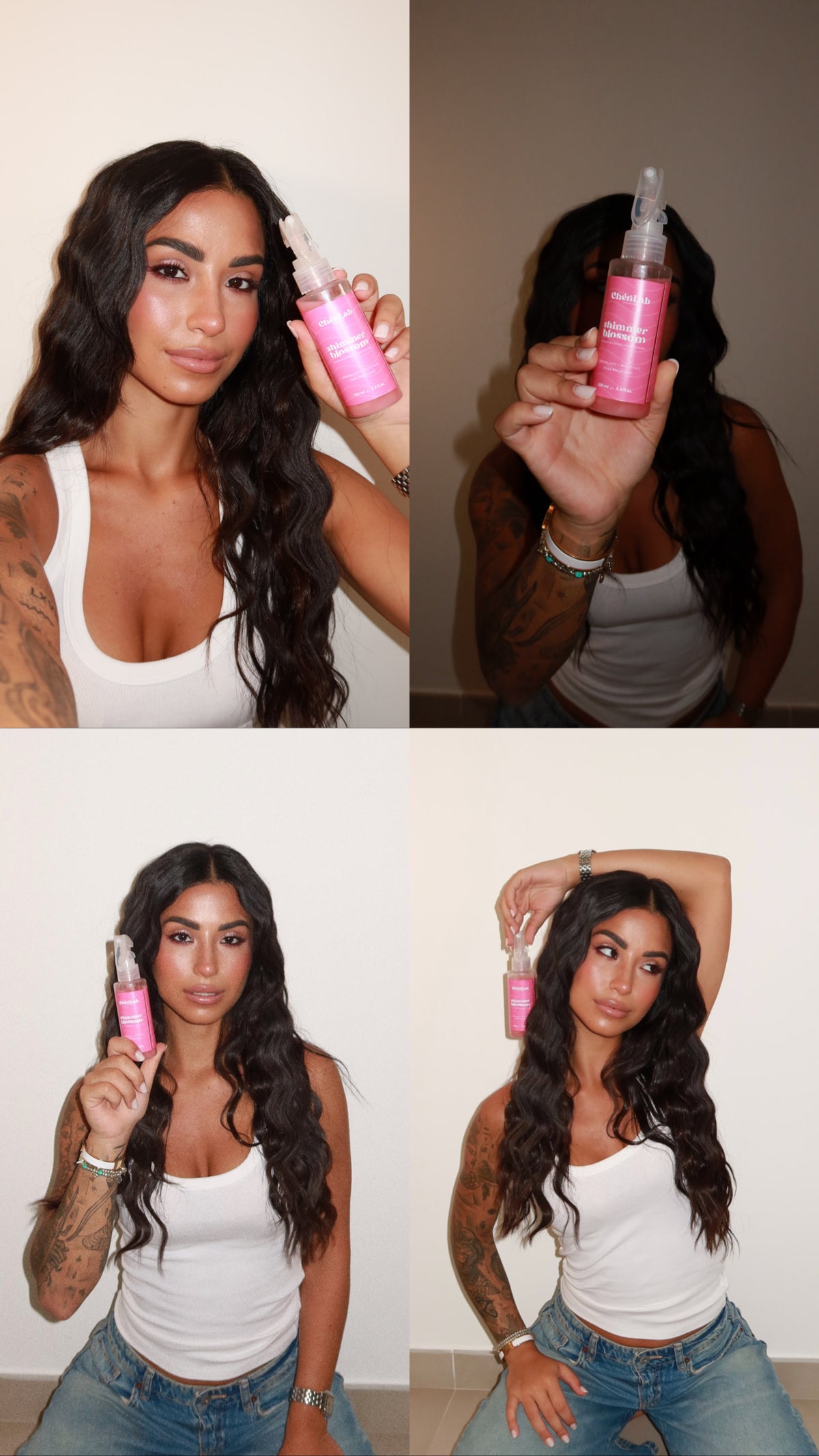 SHIMMER BLOSSOM: Spray Protettivo e Districante Per Capelli