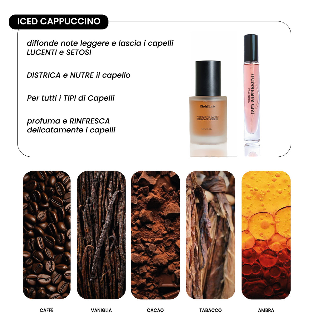ICED CAPPUCCINO: Profumo Per Capelli