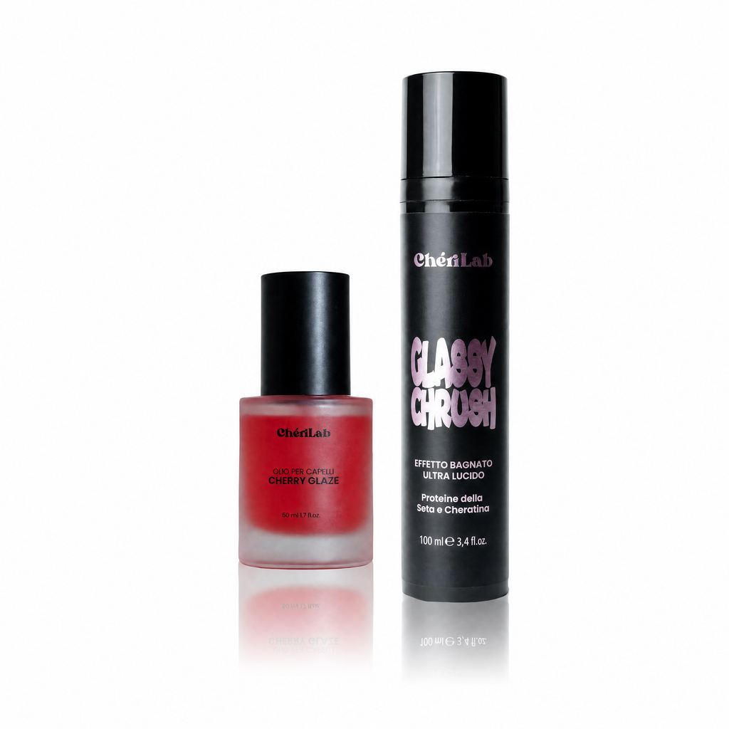 GLASSY COMBO: Glassy Crush Effetto Bagnato + Cherry Glaze 50ml